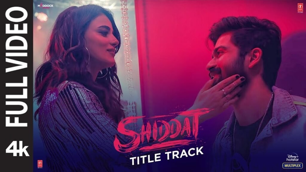 Shiddat Title Track Lyrics song cover artwork by Manan Bhardwaj